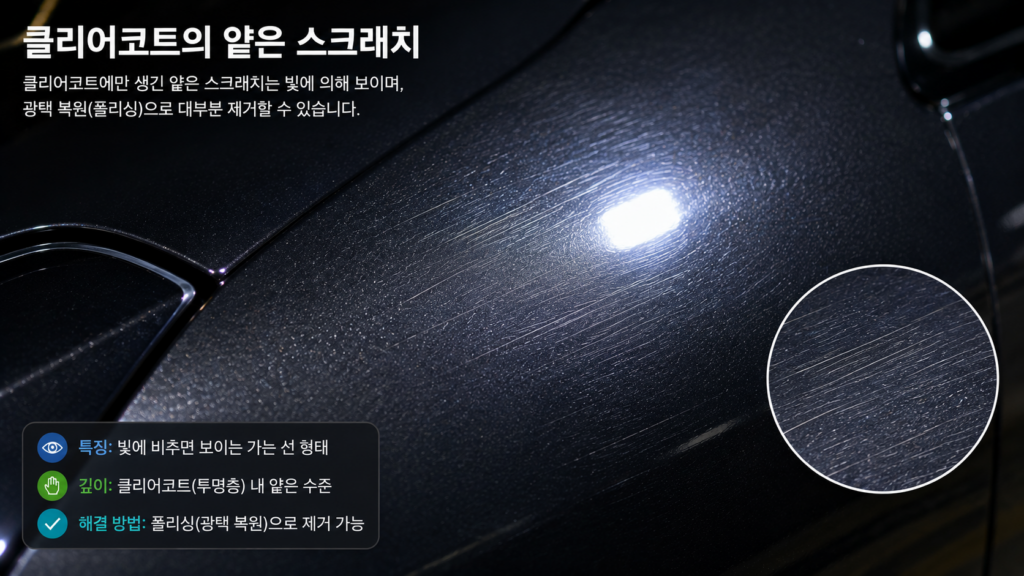 자동차 스크래치 종류 완벽 정리|스월마크부터 깊은 흠집까지 어떻게 구별할까? 4 ChatGPT Image 2026년 8월 13일 오후 08 34 14